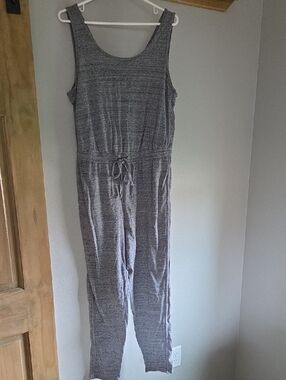 Universal Thread Sleeveless Gray Women's Jumpsuit with Drawstring Waist